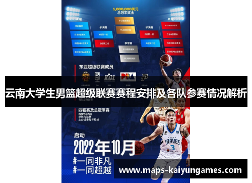 云南大学生男篮超级联赛赛程安排及各队参赛情况解析