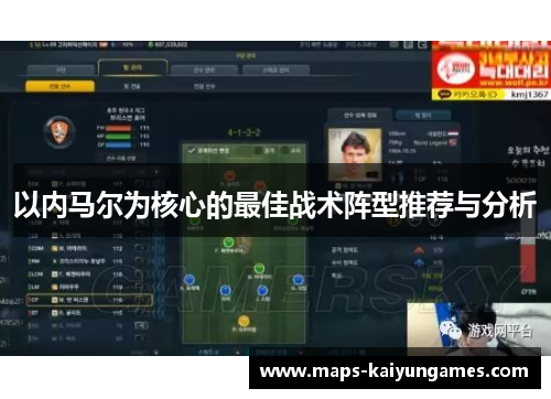 以内马尔为核心的最佳战术阵型推荐与分析