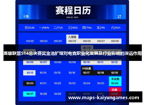 英雄联盟S14总决赛奖金池扩增对电竞职业化发展及行业影响的深远作用